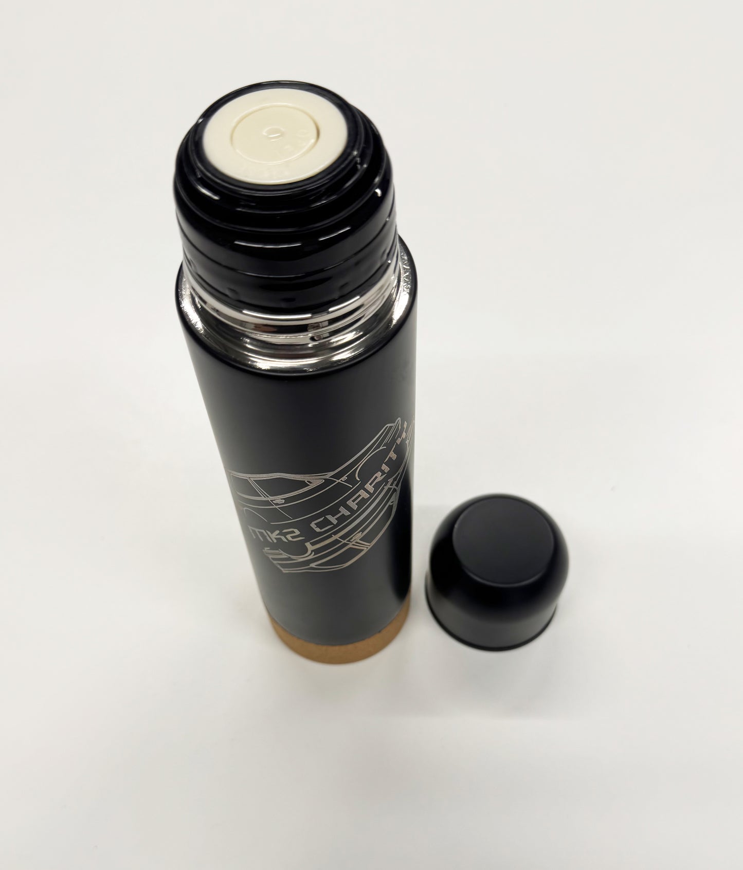 Edelstahlflasche 500ml mit MK2 Charity Logo