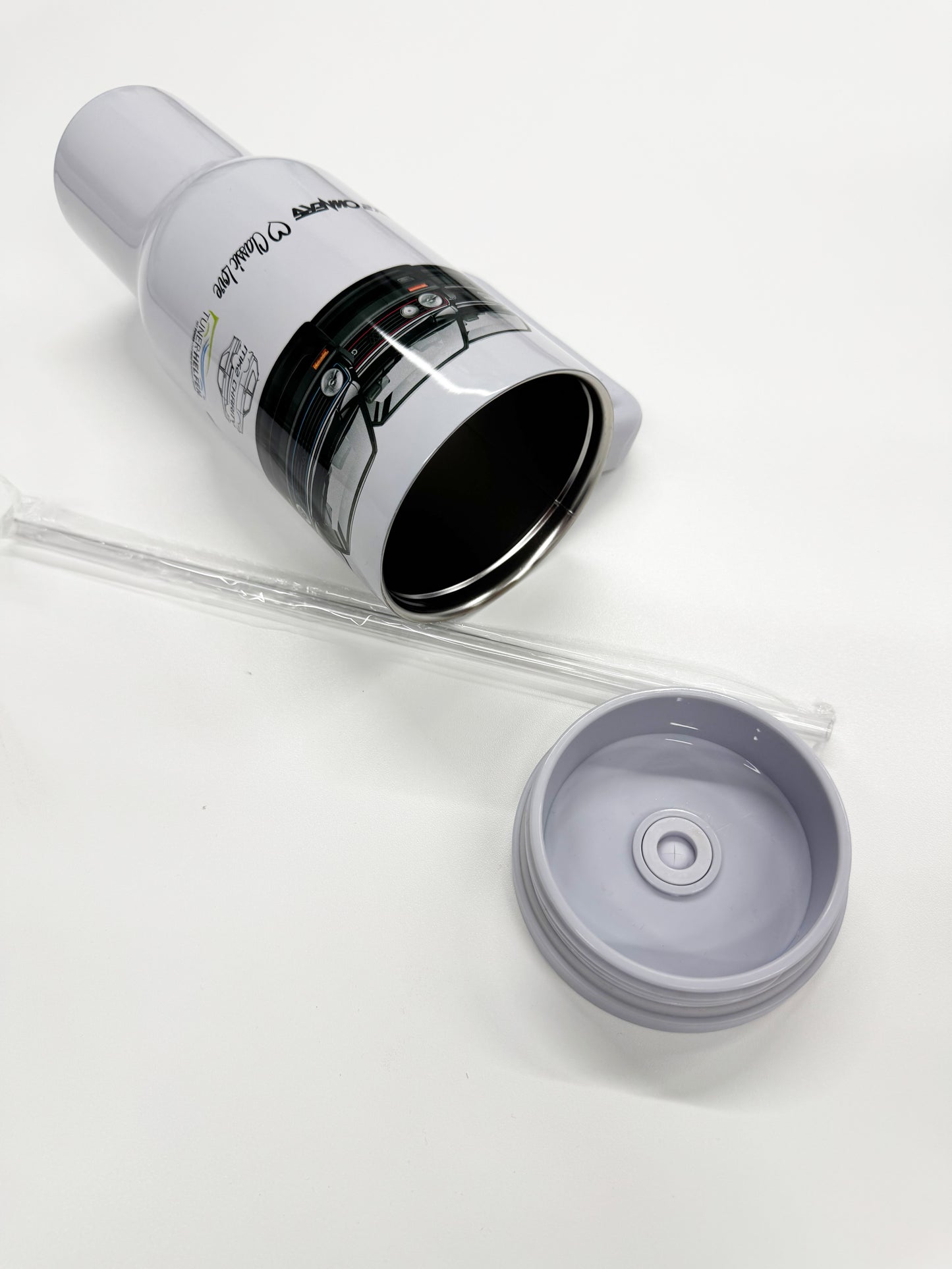 Thermobecher 1,2 Liter Grau, Bedruckt