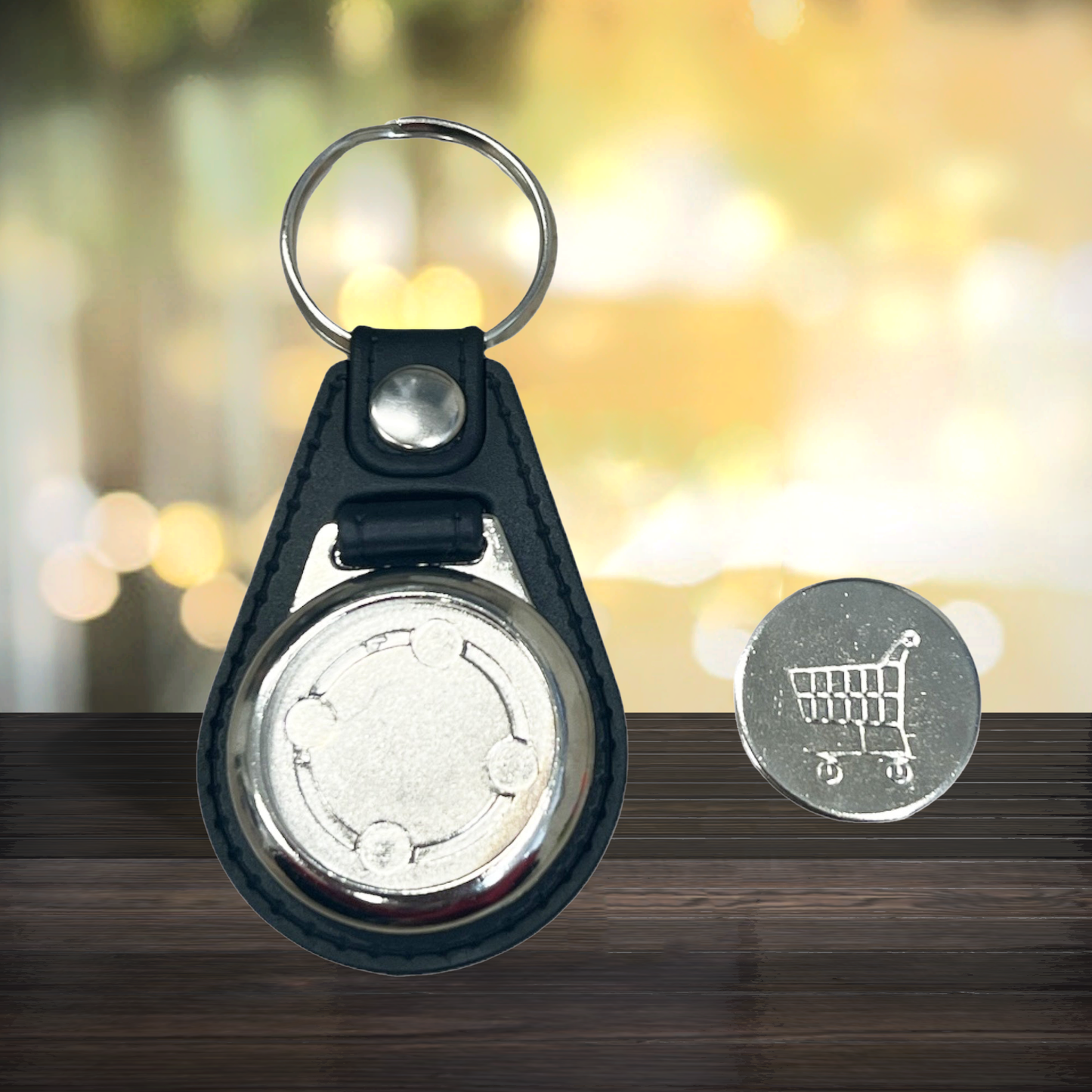 Schlüsselanhänger mit Einkaufswagenlöser