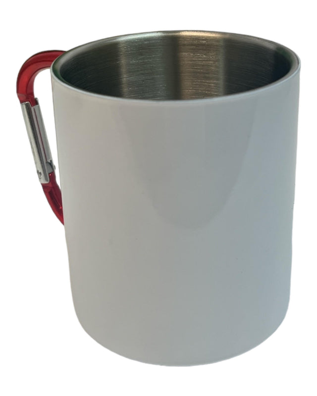 Stahltasse mit Karabinergriff 330 ml