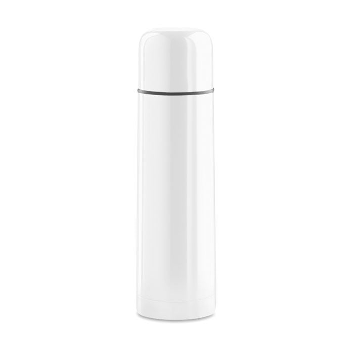 Edelstahlflasche mit Trinkbecher in Weiß 500ml