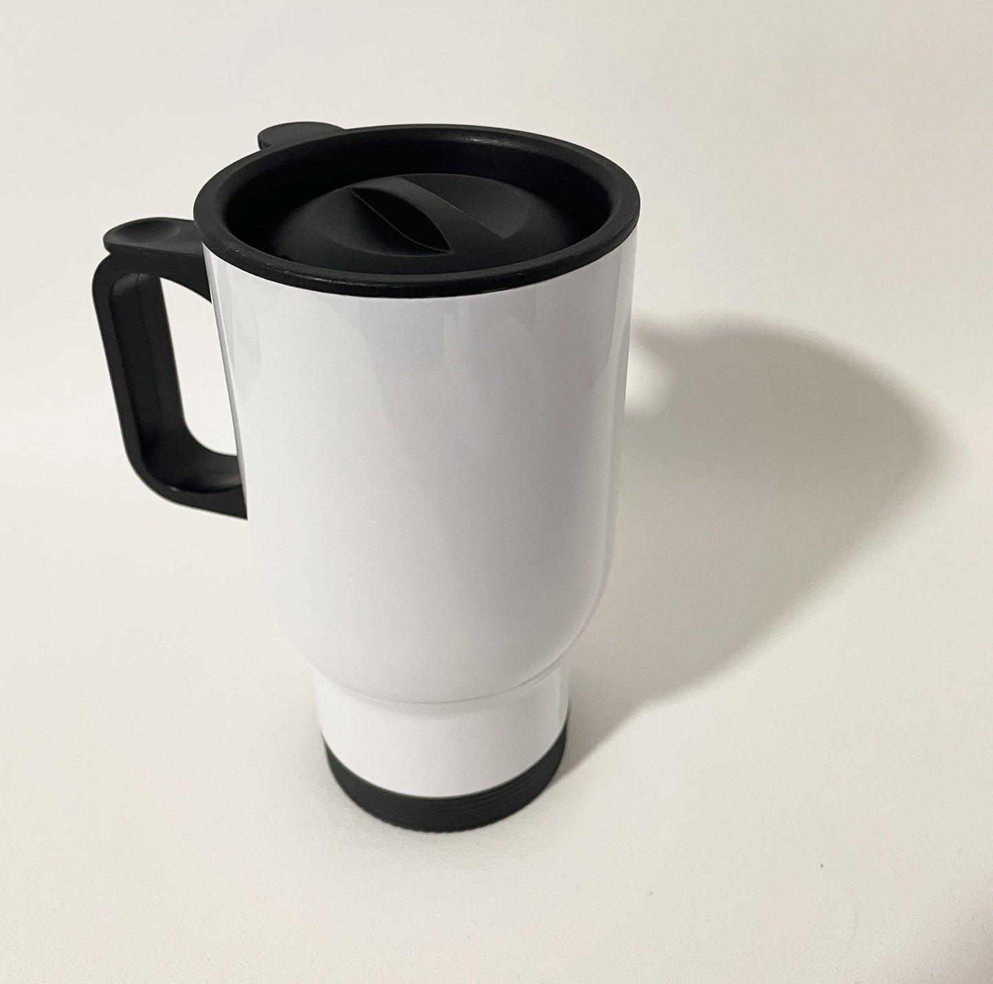 Edelstahl-Thermobecher Weiß/Silber