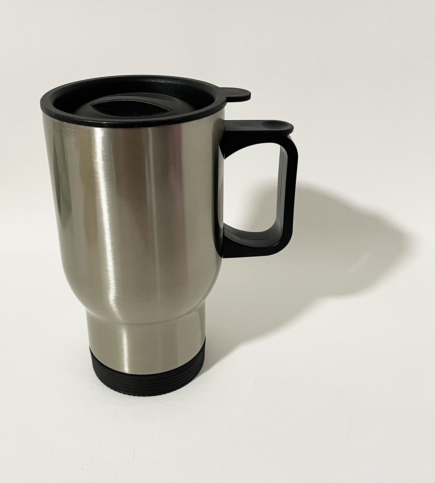 Edelstahl-Thermobecher Weiß/Silber