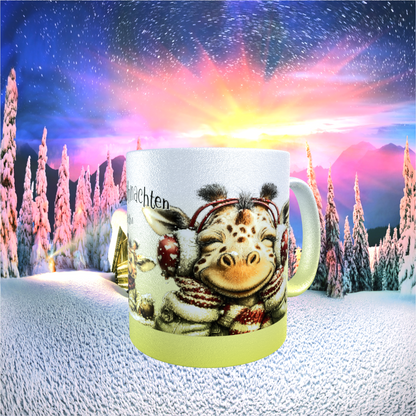 Tasse "Frohe Weihnachten – Giraffen-Edition"