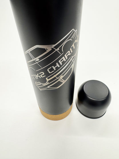 Edelstahlflasche 500ml mit MK2 Charity Logo