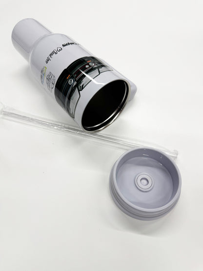 Thermobecher 1,2 Liter Grau, Bedruckt