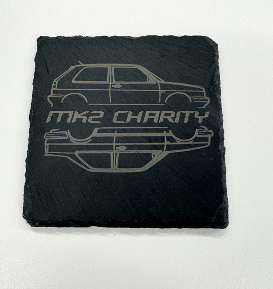 MK2 Charity Untersetzer – Schiefer mit Lasergravur