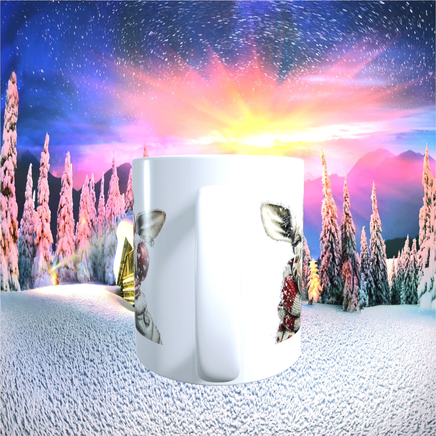 Tasse "Frohe Weihnachten – Giraffen-Edition"