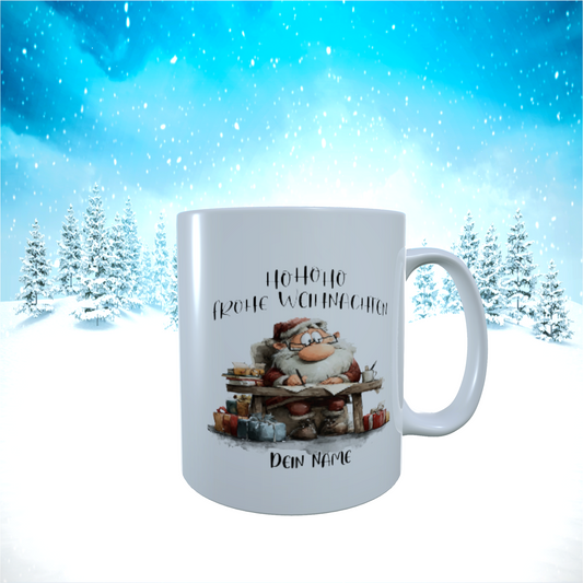 Tasse "Besinnliche Weihnachten mit Santa & Rentier"