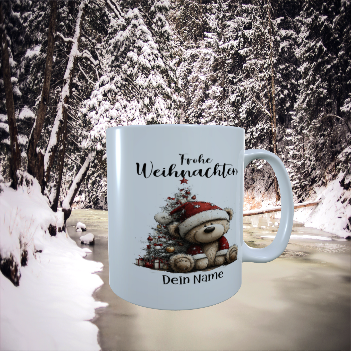 Tasse "Weihnachtsbär mit Baum"