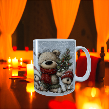 Tasse "Ho ho ho – Merry XMas Bärenfamilie"