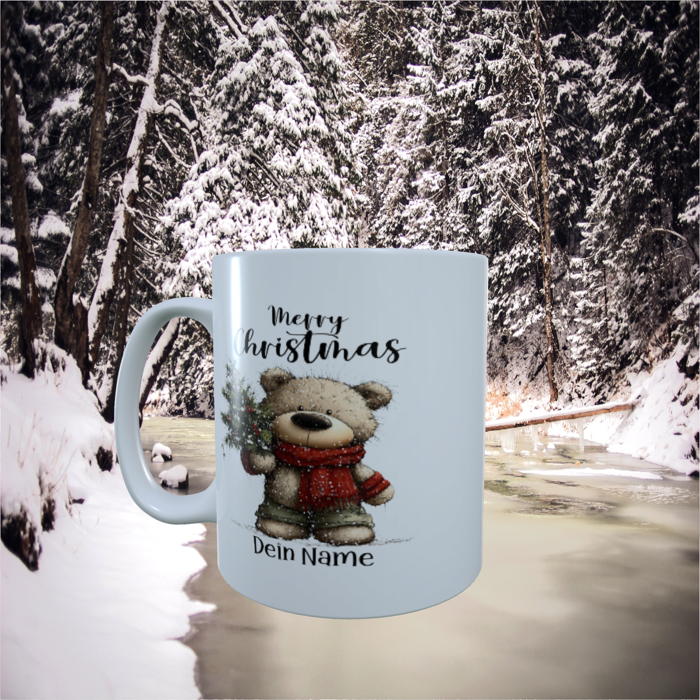 Tasse "Weihnachtsbär mit Baum"