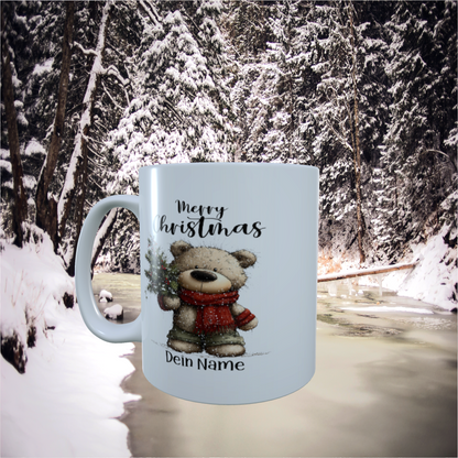 Tasse "Weihnachtsbär mit Baum"