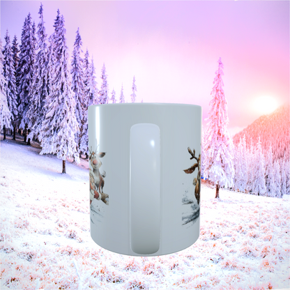 Tasse "Frohe Weihnachten – Santa & Rentiere"