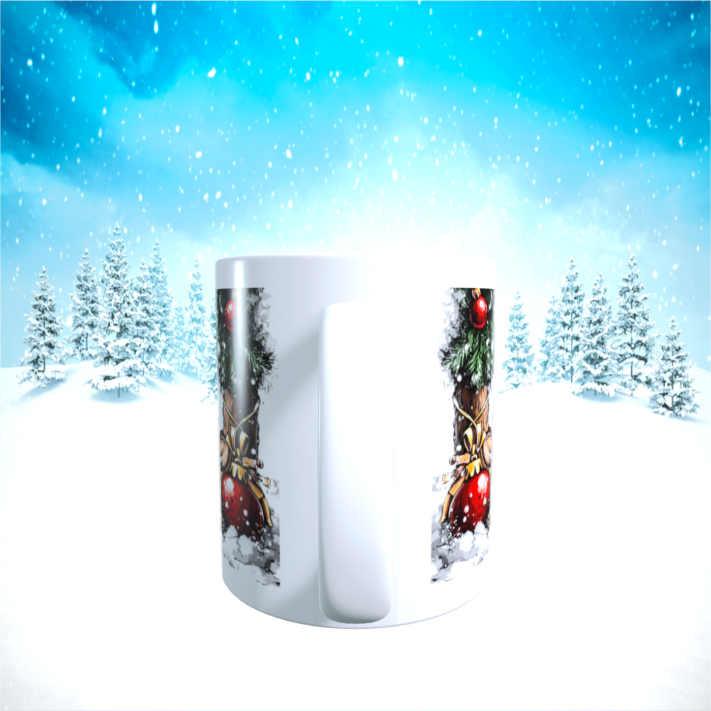 Tasse "Entspannte Weihnachten – Schlafende Rentiere"