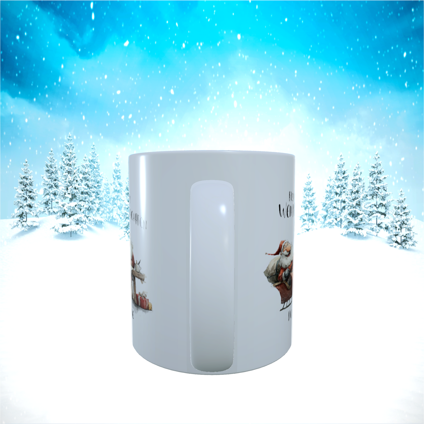 Tasse "Besinnliche Weihnachten mit Santa & Rentier"