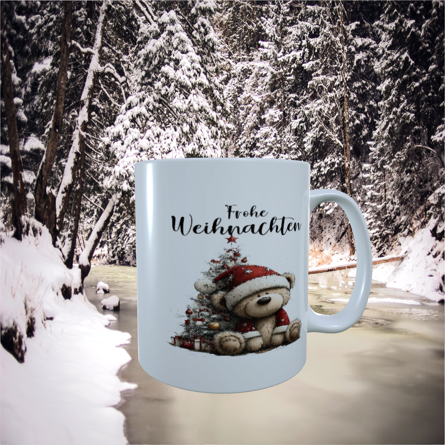 Tasse "Weihnachtsbär mit Baum"