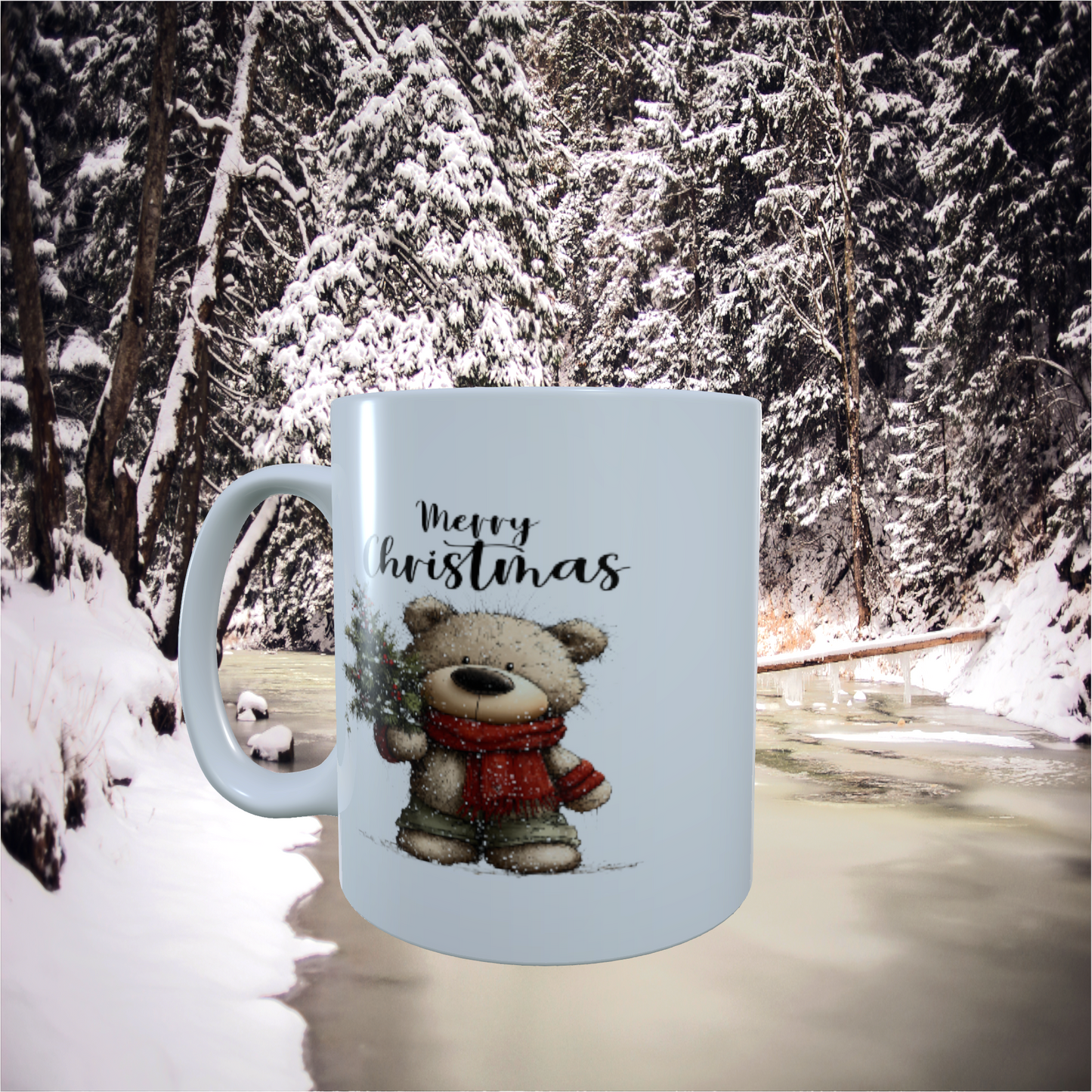 Tasse "Weihnachtsbär mit Baum"