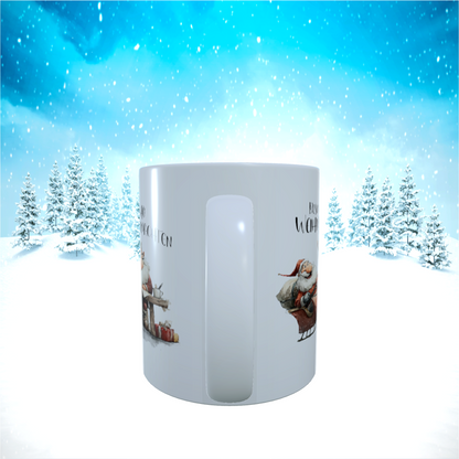 Tasse "Besinnliche Weihnachten mit Santa & Rentier"