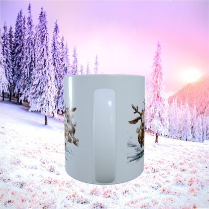 Tasse "Frohe Weihnachten – Santa & Rentiere"