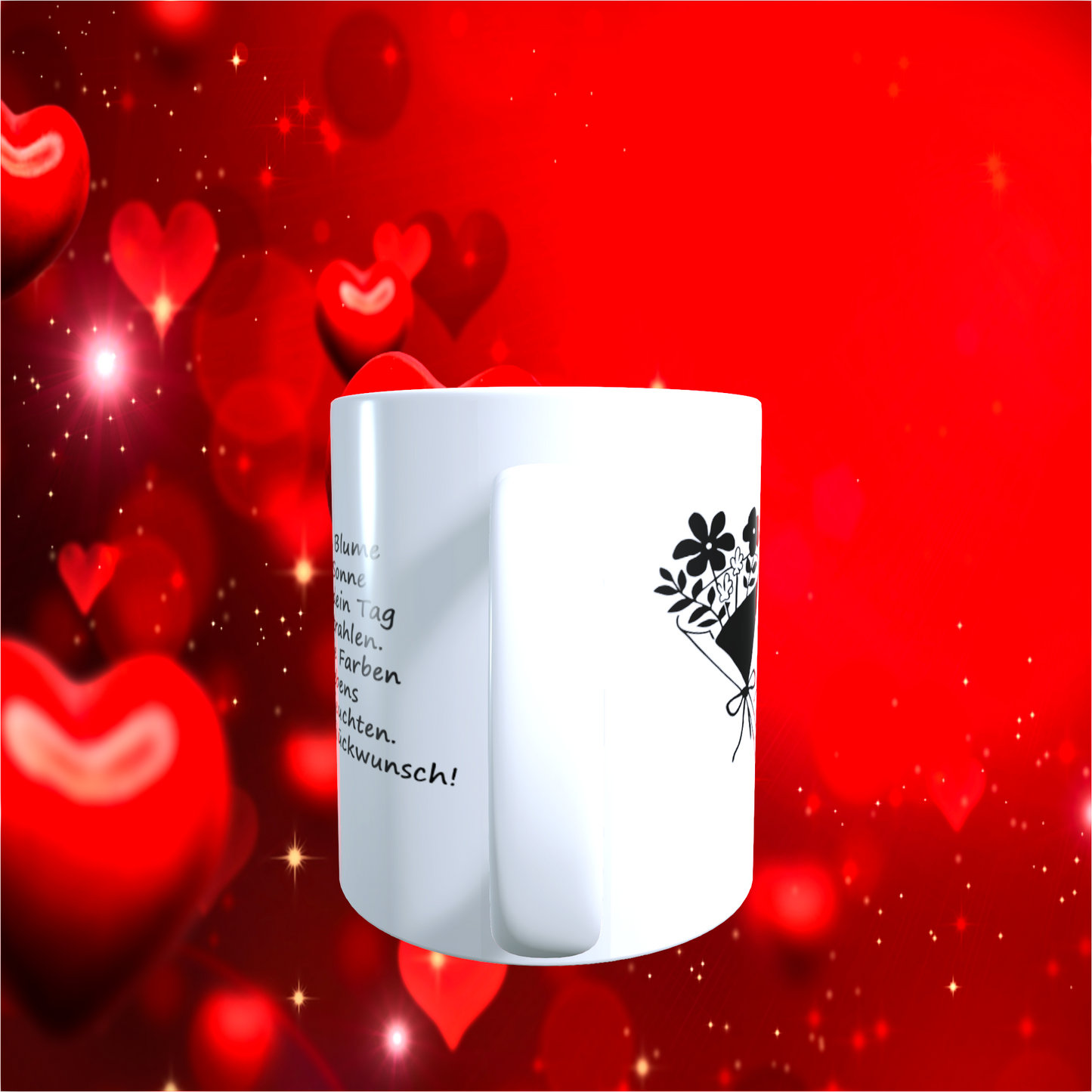 Tasse Blümchen zum Geburtstag