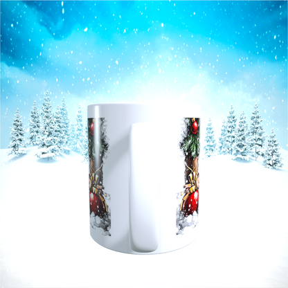 Tasse "Entspannte Weihnachten – Schlafende Rentiere"