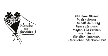 Tasse Blümchen zum Geburtstag