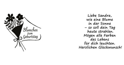 Tasse Blümchen zum Geburtstag