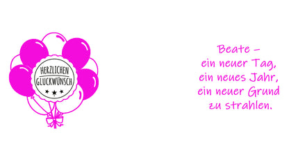 Tasse "Herzlichen Glückwunsch – Ballons"