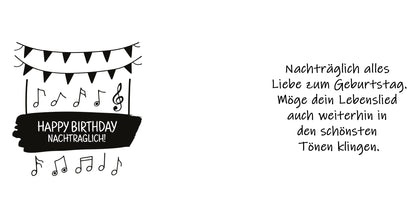 Tasse "Happy Birthday nachträglich"