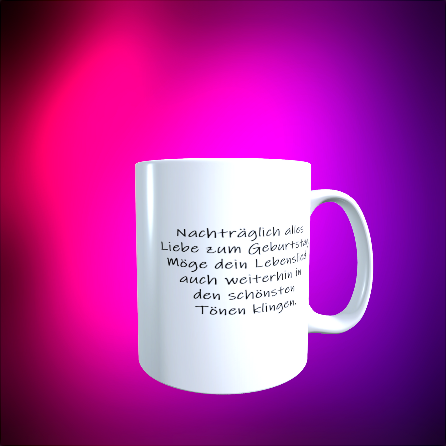 Tasse "Happy Birthday nachträglich"