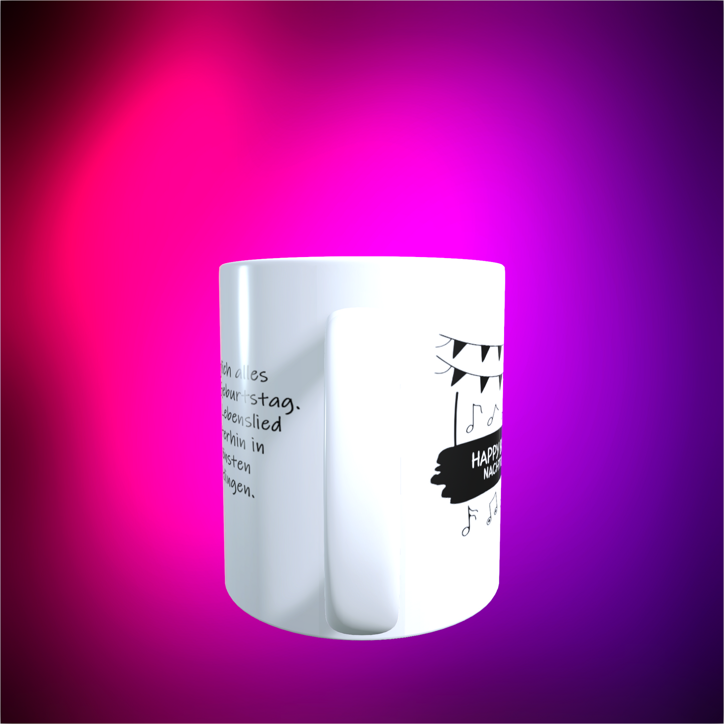 Tasse "Happy Birthday nachträglich"