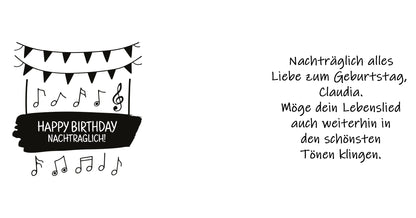 Tasse "Happy Birthday nachträglich"
