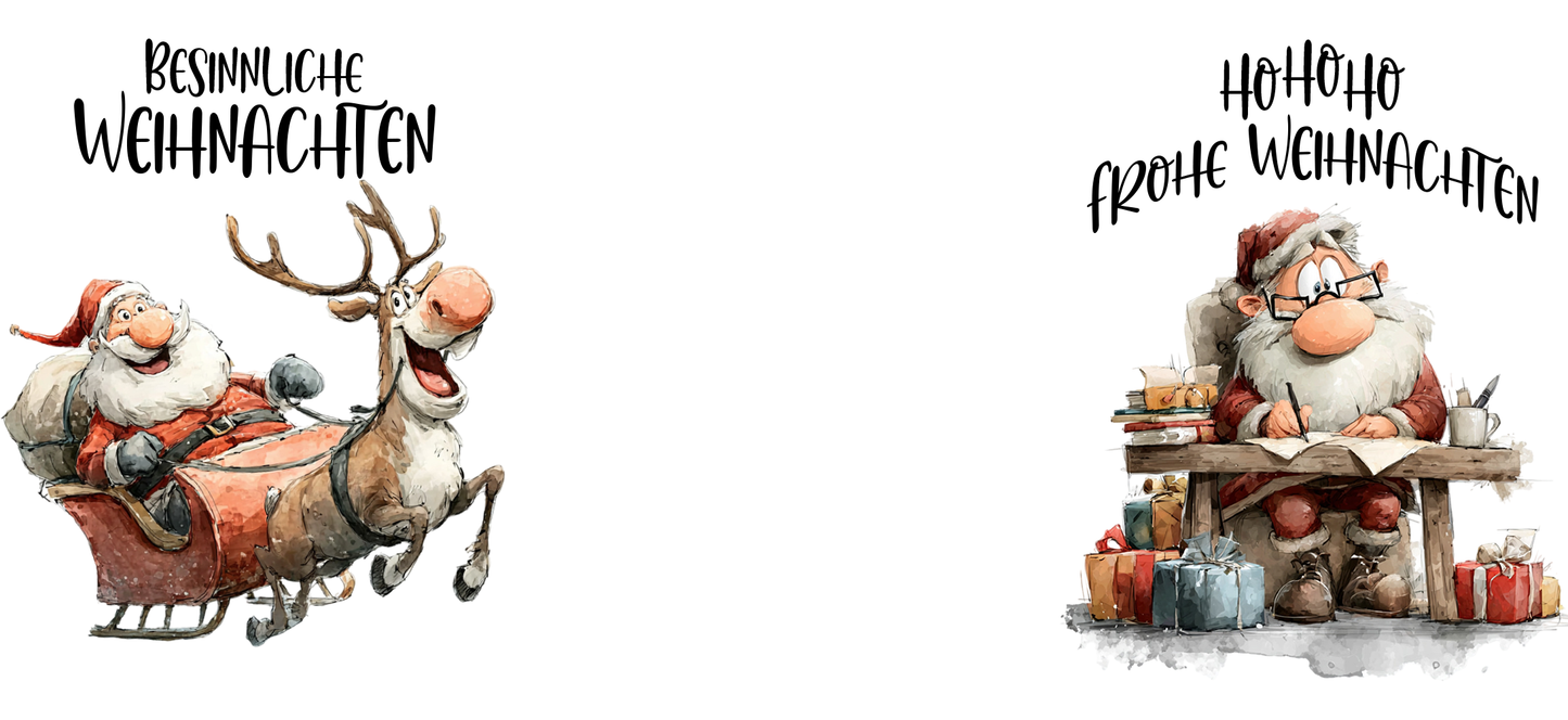 Tasse "Besinnliche Weihnachten mit Santa & Rentier"