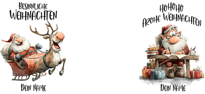 Tasse "Besinnliche Weihnachten mit Santa & Rentier"