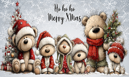 Tasse "Ho ho ho – Merry XMas Bärenfamilie"