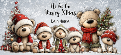 Tasse "Ho ho ho – Merry XMas Bärenfamilie"