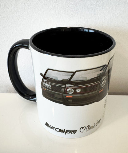 MK2 Charity Keramiktasse – Schwarz-Weiß mit Statement