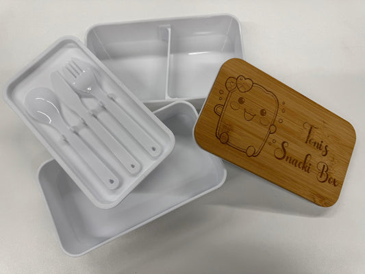 Personalisierte Brotbox mit 2 Etagen
