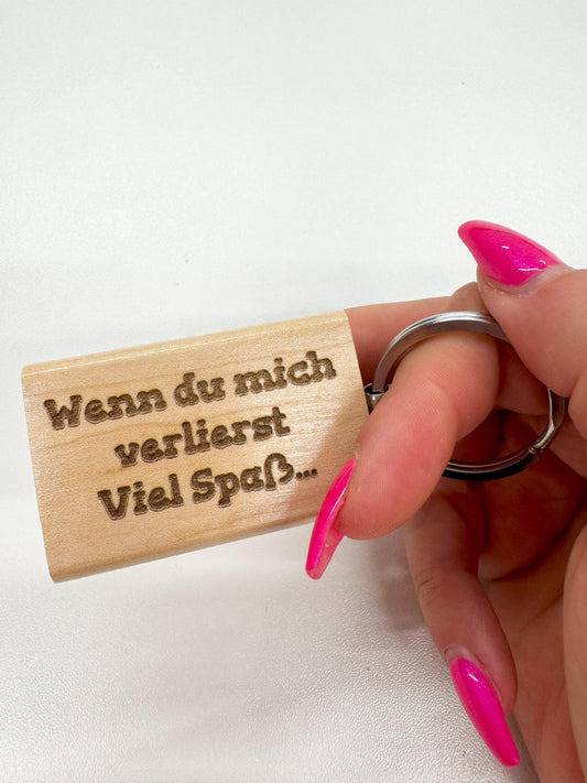 Holzanhänger personalisiert beidseitig