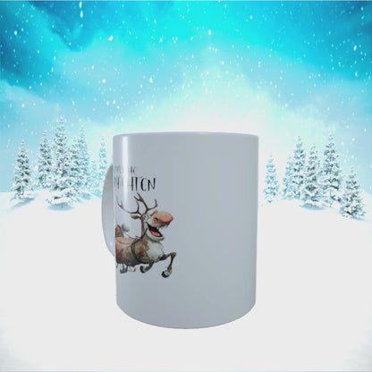 Tasse "Besinnliche Weihnachten mit Santa & Rentier"